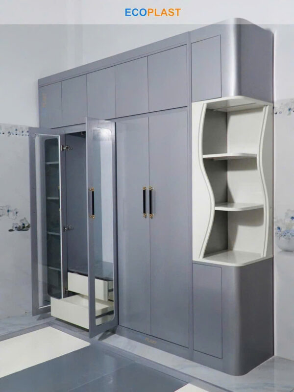 Tủ nhựa ecoplast xám (S8) - Hình ảnh 3