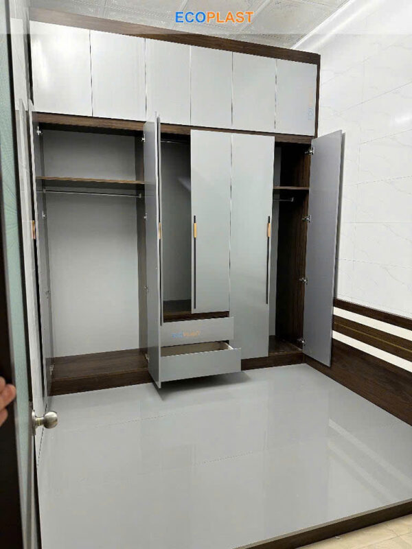 Tủ nhựa ecoplst cao cấp cánh xám titan(A15 S8) - Hình ảnh 2
