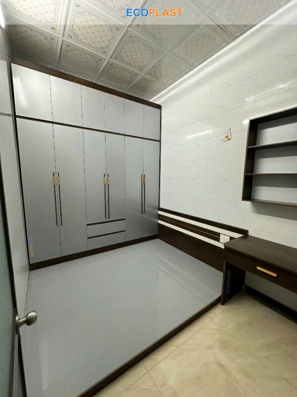 Tủ nhựa ecoplst cao cấp cánh xám titan(A15 S8)