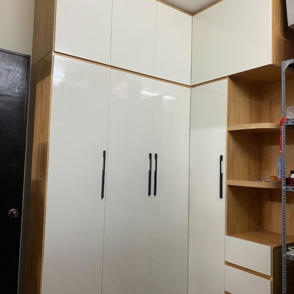Tủ chữ L ecoplast cao cấp cánh trắng(A12 AT)