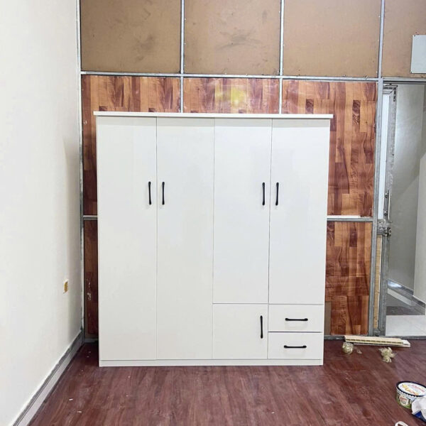 Tủ nhựa đài loan 4 cánh (trắng)