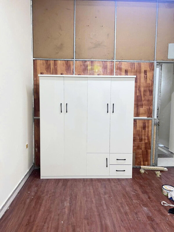 Tủ nhựa đài loan 4 cánh (trắng)