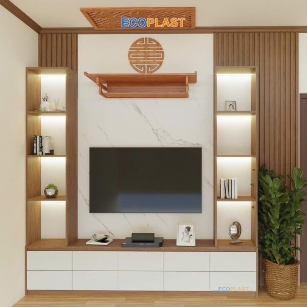 Vách tivi ecoplast cao cấp