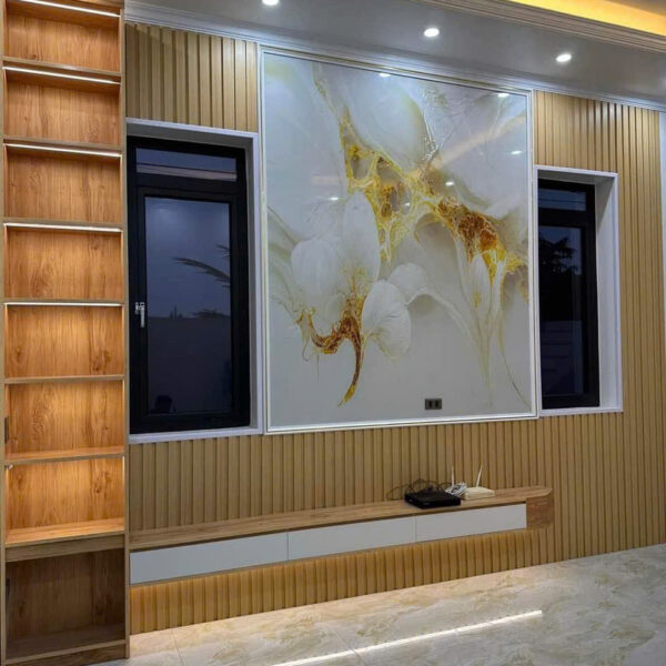 Vách tivi ecoplast cao cấp