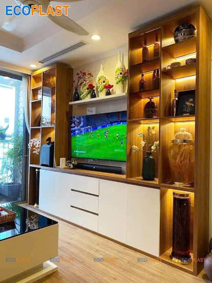Vách tivi ecoplast cao cấp