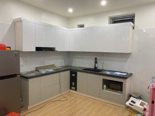 Tủ bếp ecoplast trắng(AT)