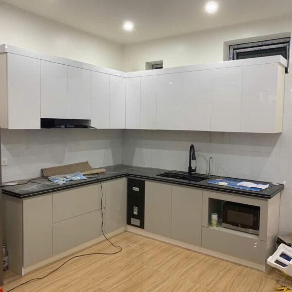 Tủ bếp ecoplast trắng(AT)